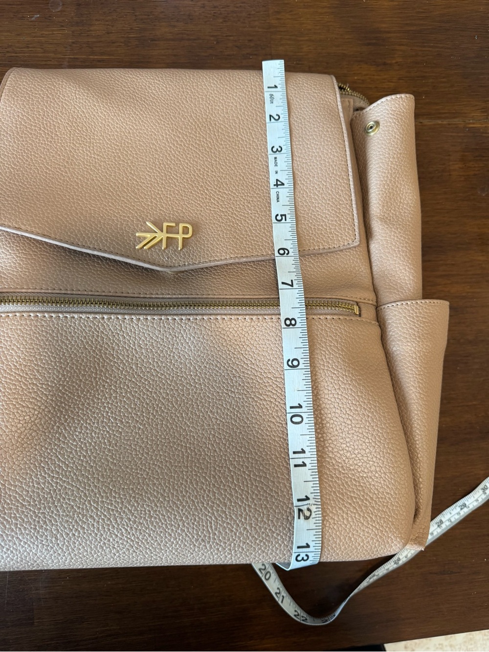 Freshly Picked Butterscotch Mini Classic Diaper Bag Backpack Vegan Leather - Picture 14 of 15